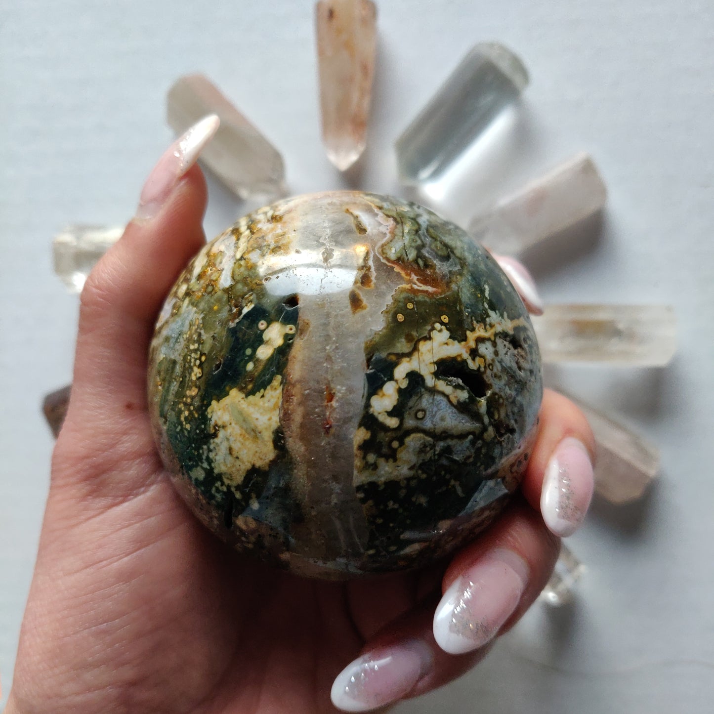 Ocean Jasper Sphere (#2) - Simply Affinity