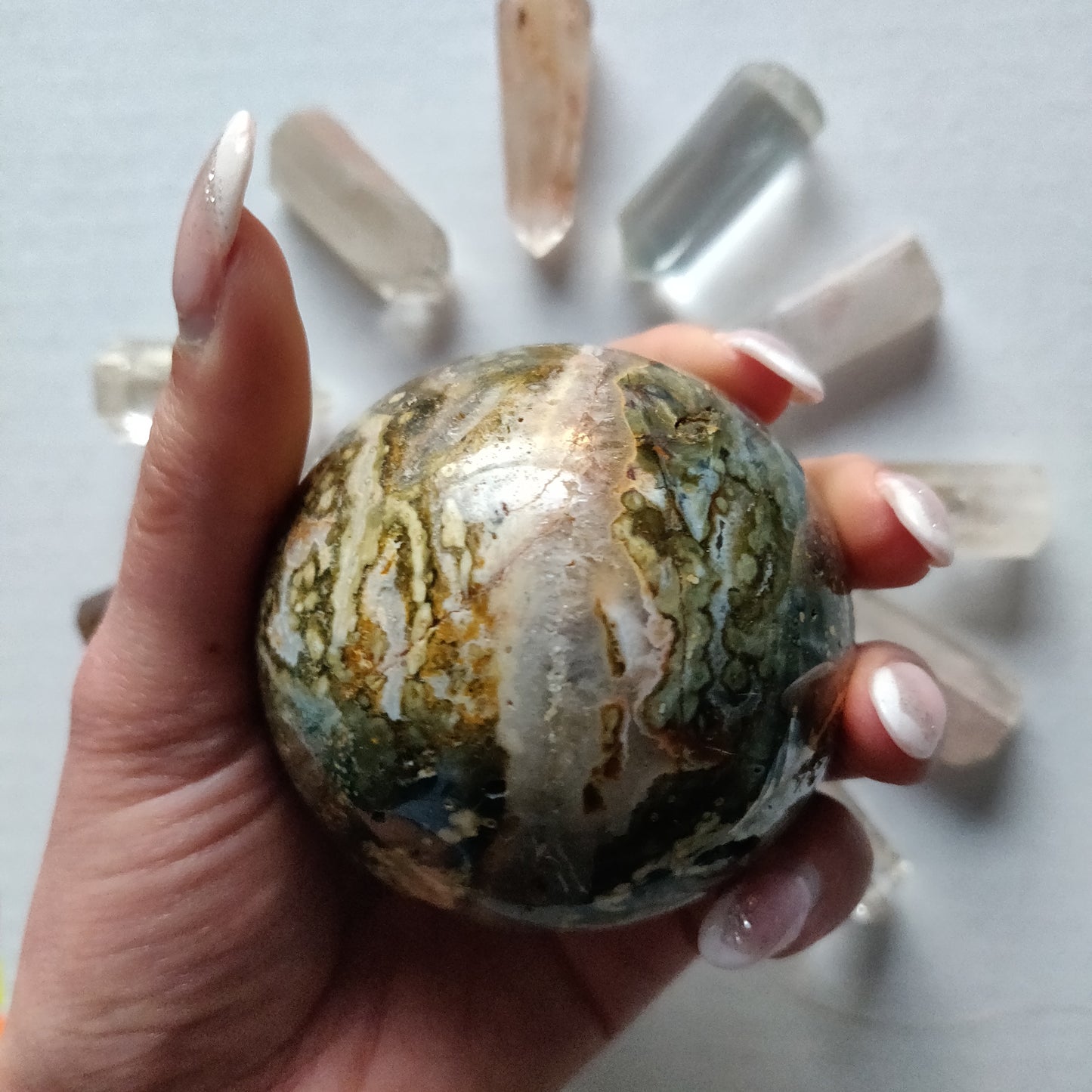 Ocean Jasper Sphere (#2) - Simply Affinity