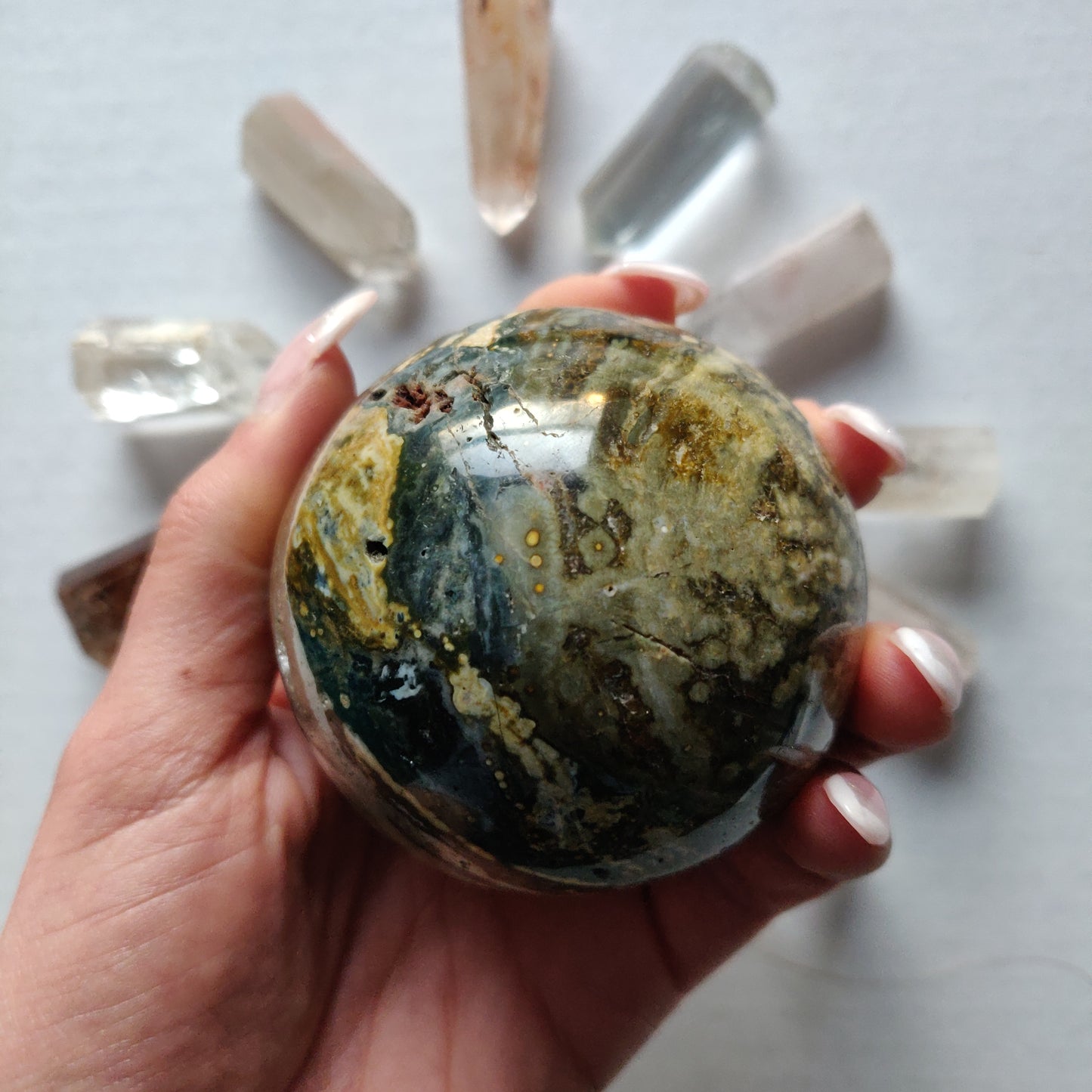Ocean Jasper Sphere (#2) - Simply Affinity