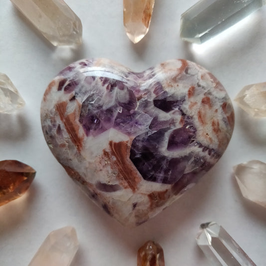 Chevron Amethyst Heart (#3) - Simply Affinity