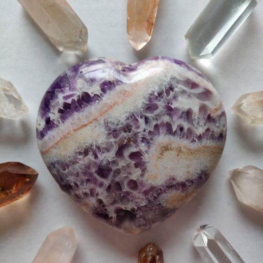 Chevron Amethyst Heart (#4) - Simply Affinity
