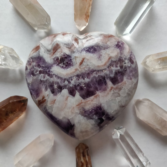 Chevron Amethyst Heart (#5) - Simply Affinity
