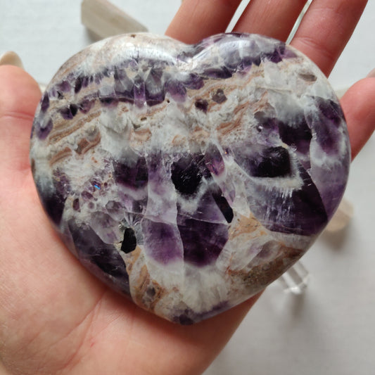 Chevron Amethyst Heart (#7) - Simply Affinity