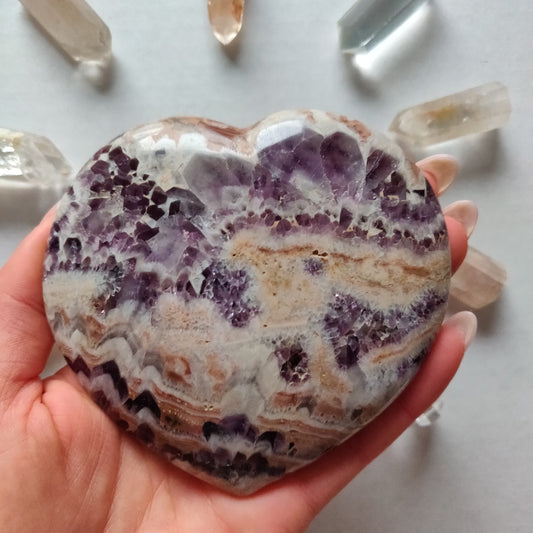 Chevron Amethyst Heart (#9) - Simply Affinity