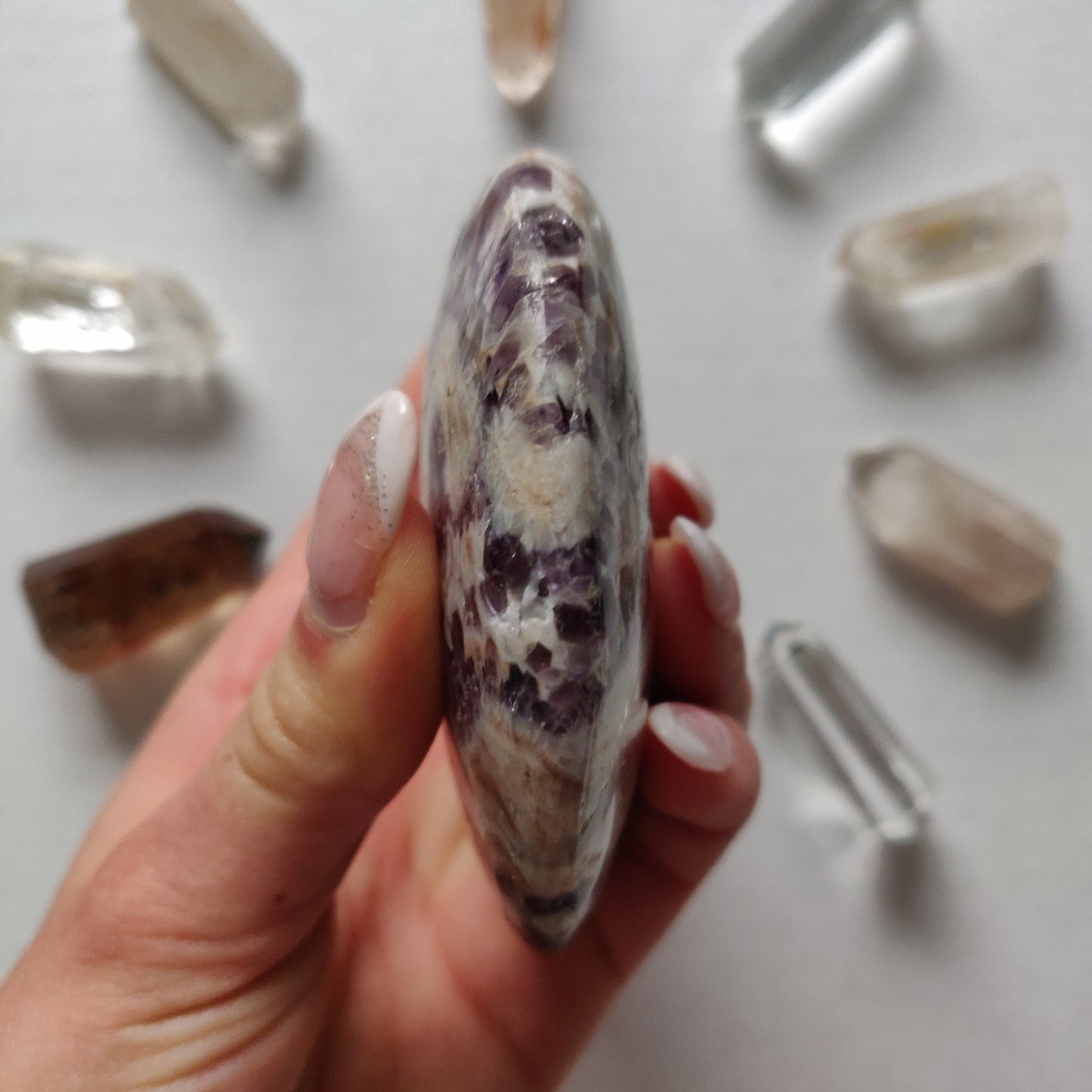 Chevron Amethyst Heart (#9) - Simply Affinity