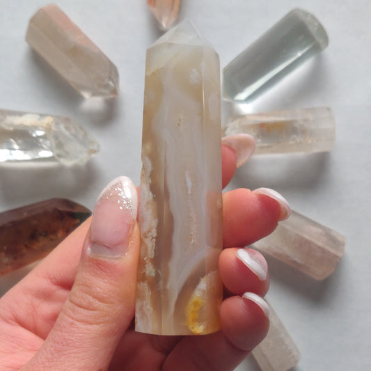 Flower Agate Tower (#13) - Simply Affinity