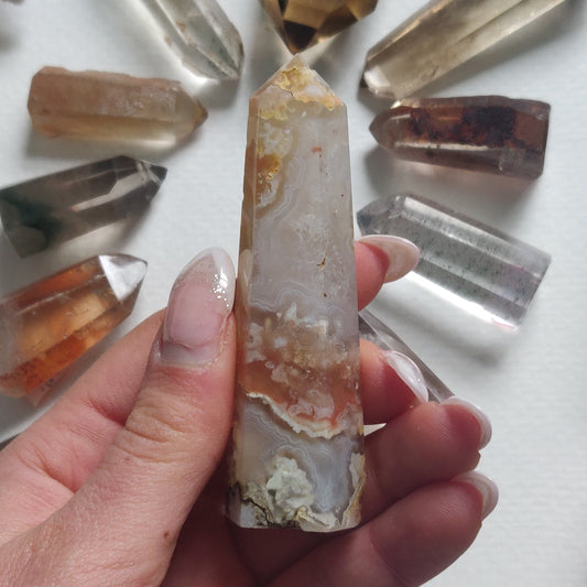 Flower Agate Tower (#18) - Simply Affinity