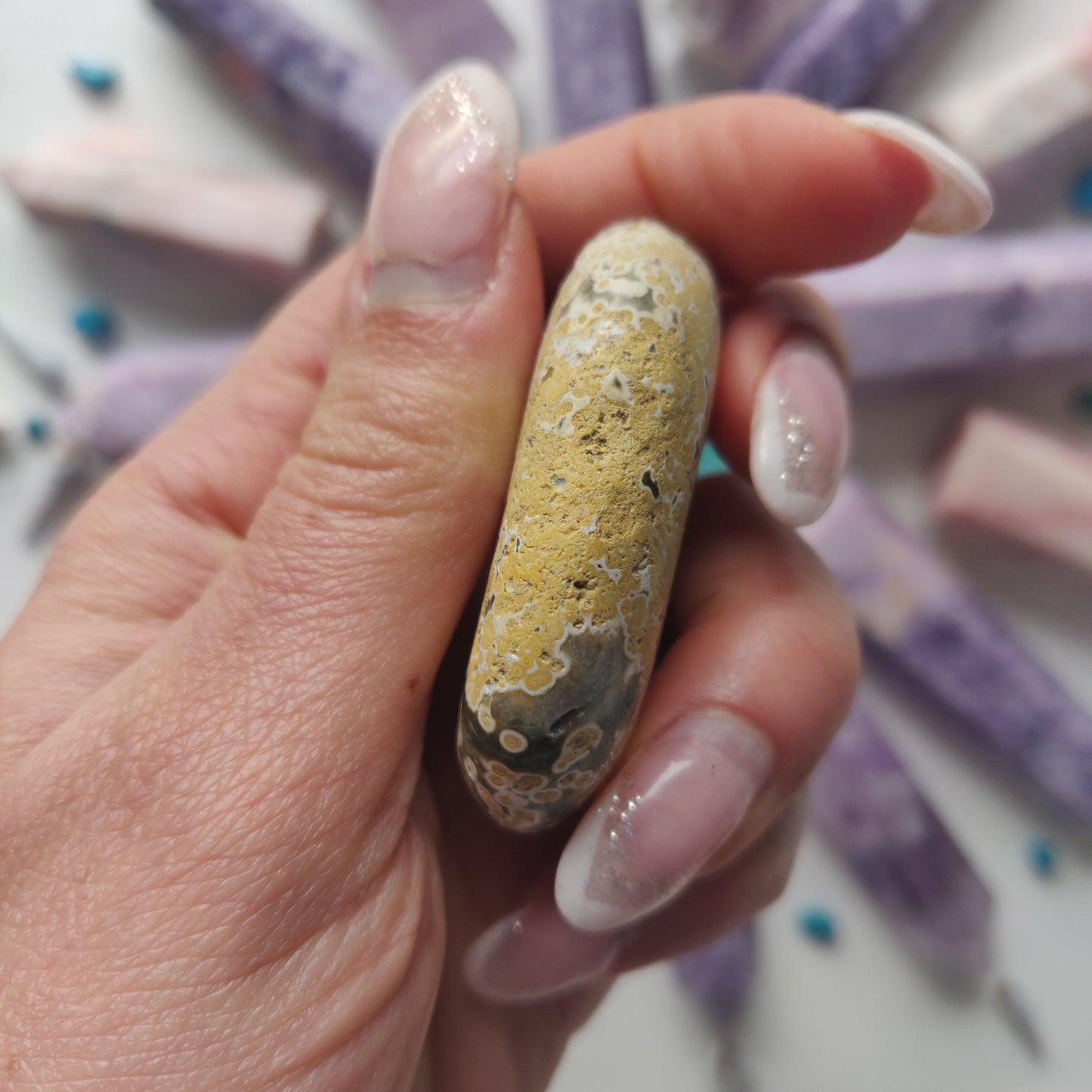 Ocean Jasper Palm Stone (#44) - Simply Affinity