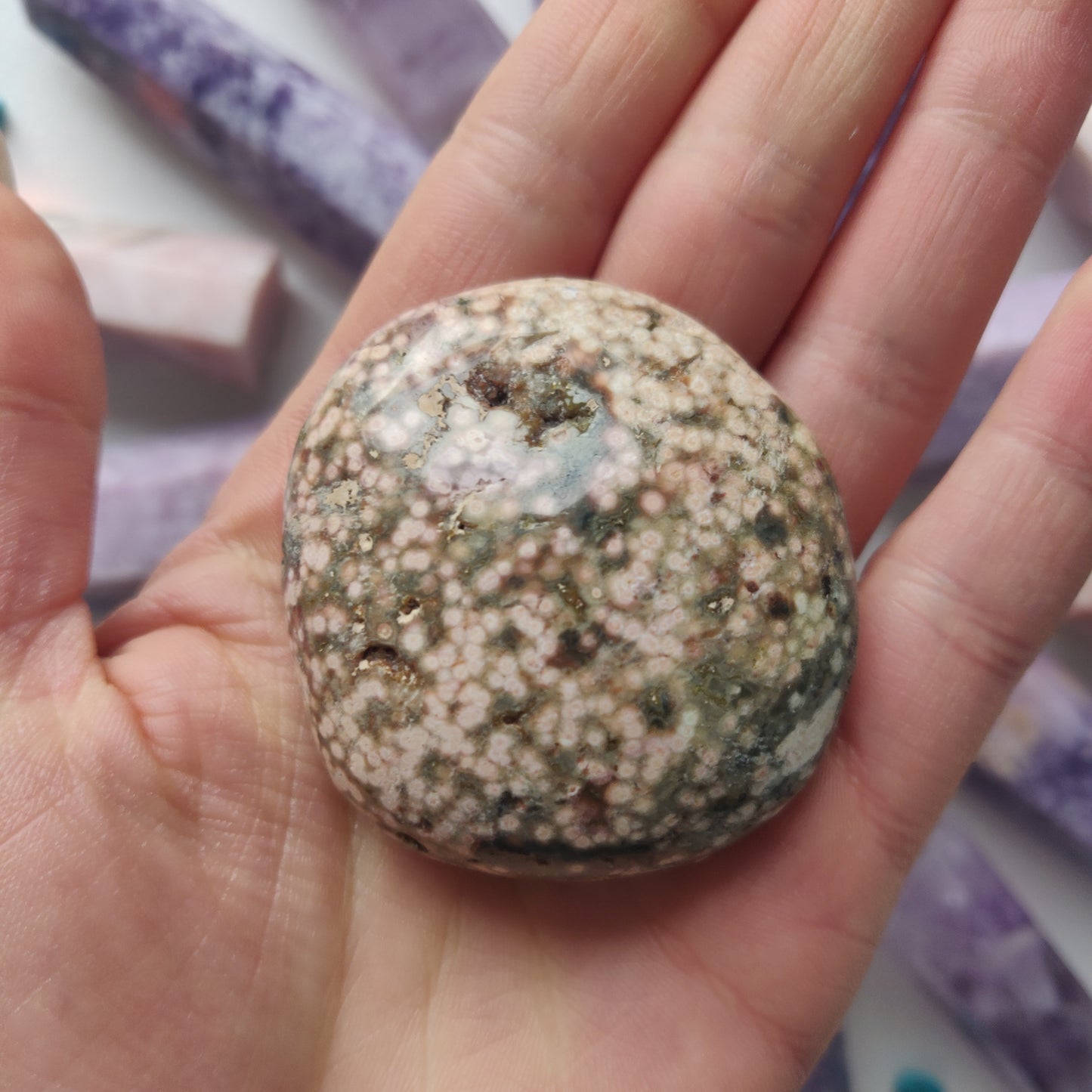 Ocean Jasper Palm Stone (#47) - Simply Affinity