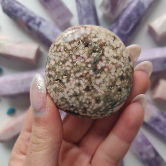 Ocean Jasper Palm Stone (#47) - Simply Affinity