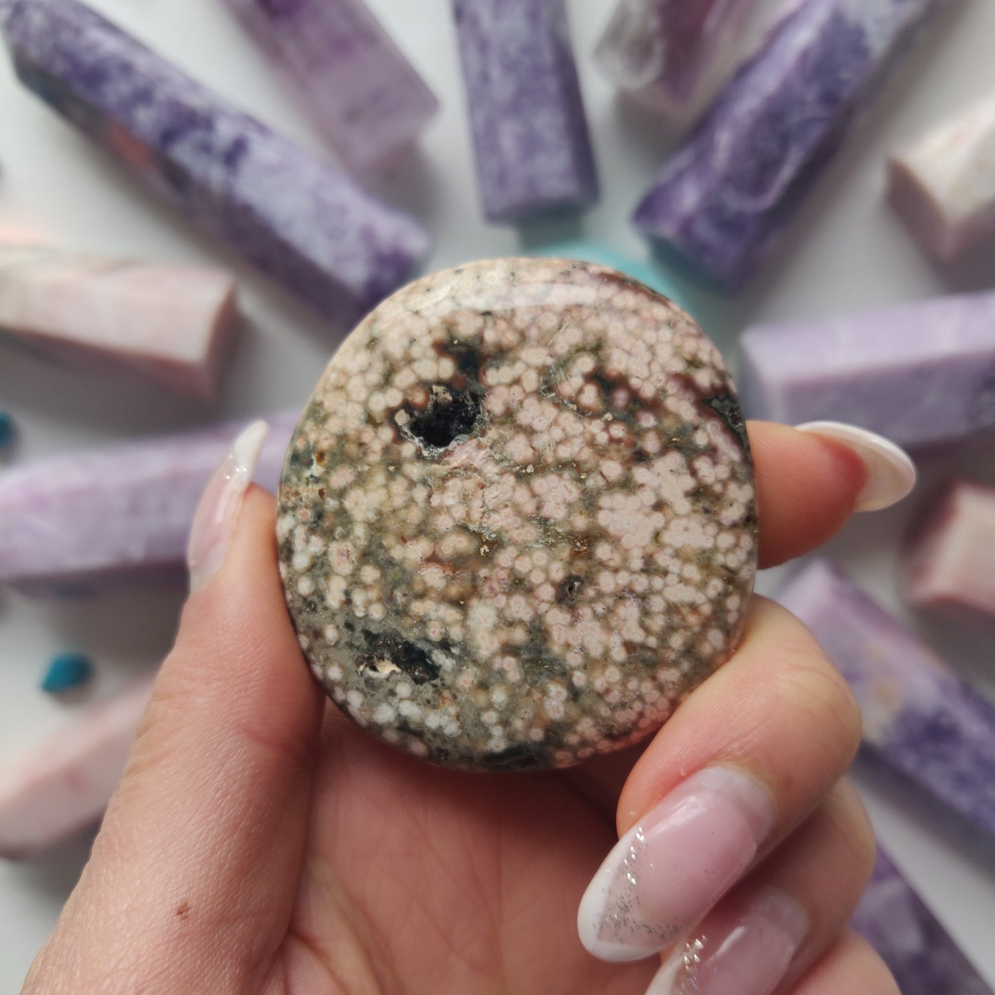Ocean Jasper Palm Stone (#47) - Simply Affinity
