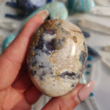 Purple Dendritic Opal Palm Stone (#44A) - Simply Affinity