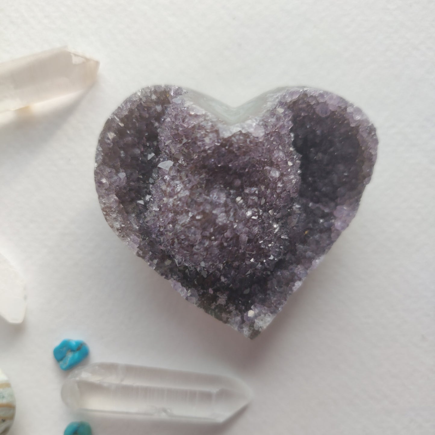 Amethyst Geode Heart (#5A) - Simply Affinity