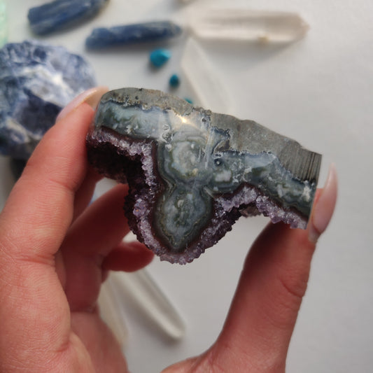 Amethyst Geode Heart (#5A) - Simply Affinity