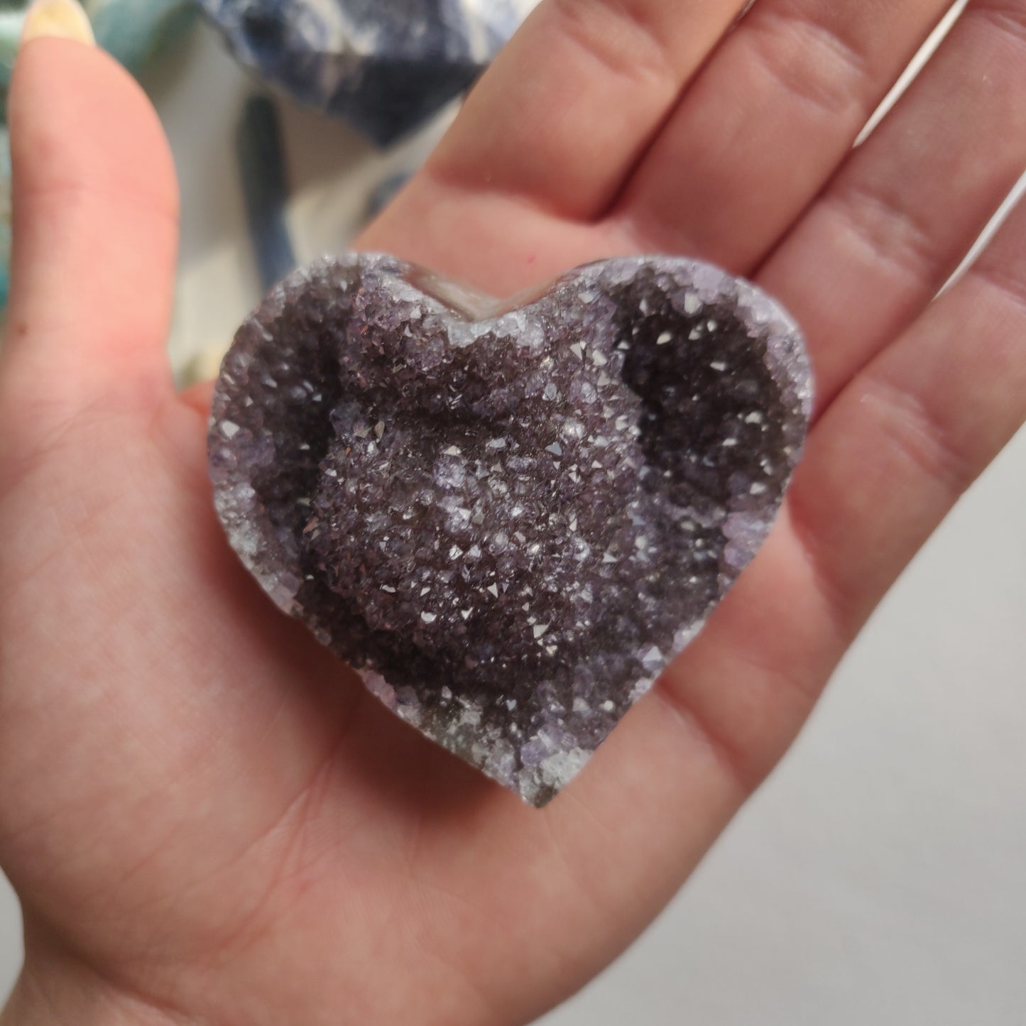 Amethyst Geode Heart (#5A) - Simply Affinity