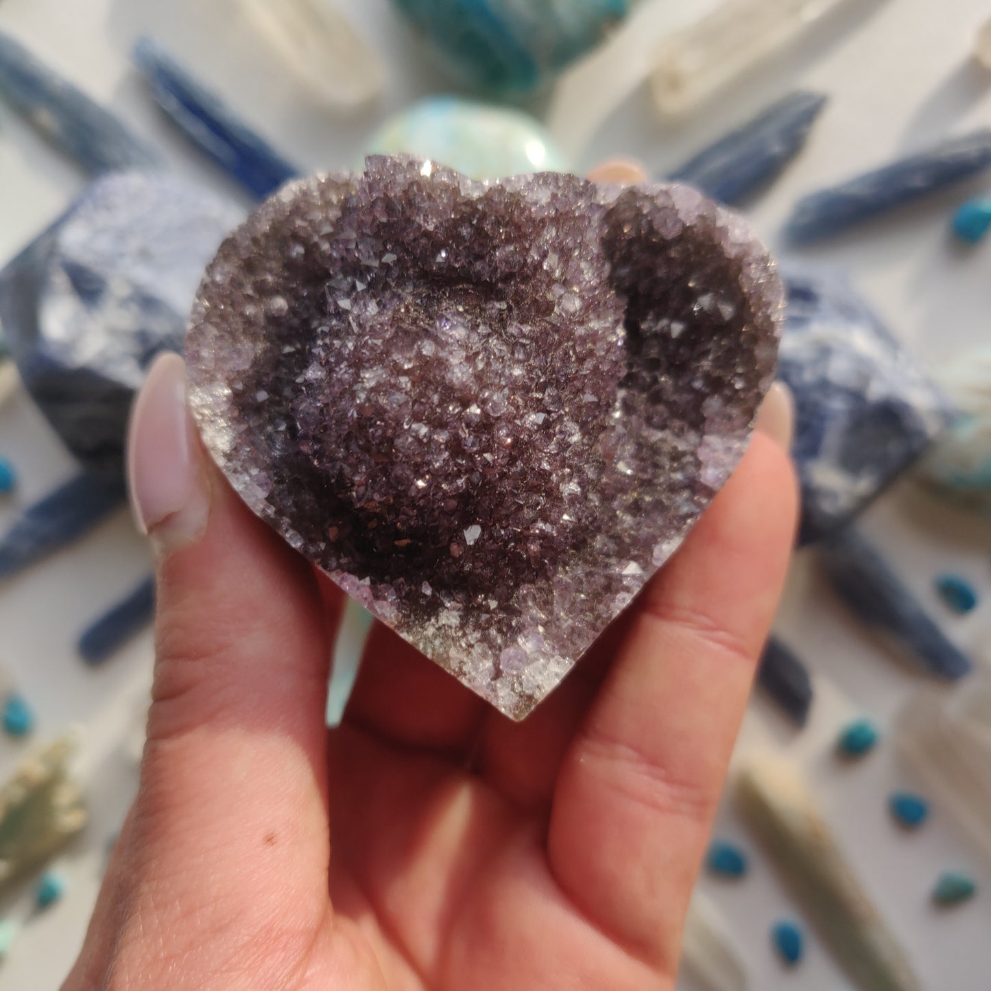 Amethyst Geode Heart (#5A) - Simply Affinity