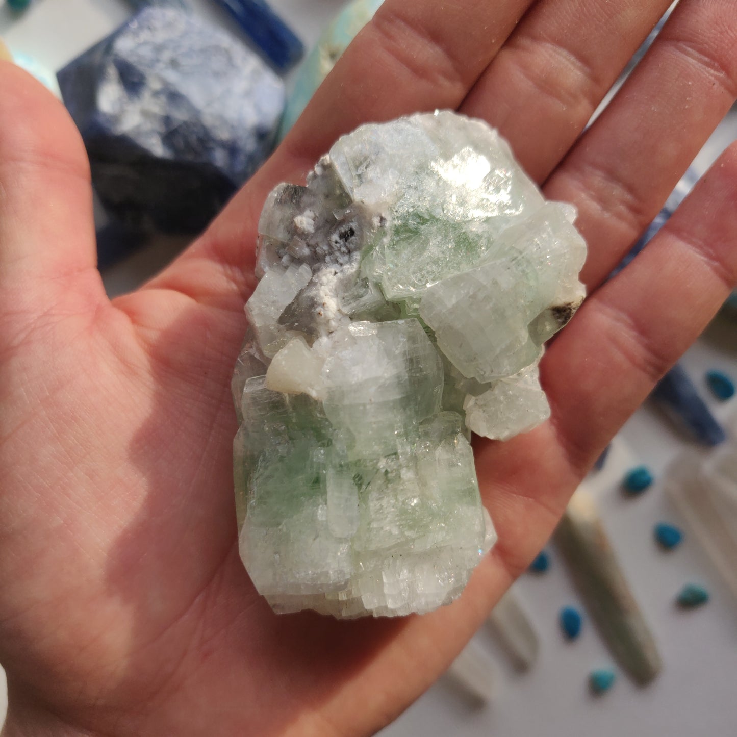 Green Apophyllite Cluster (#4) - Simply Affinity
