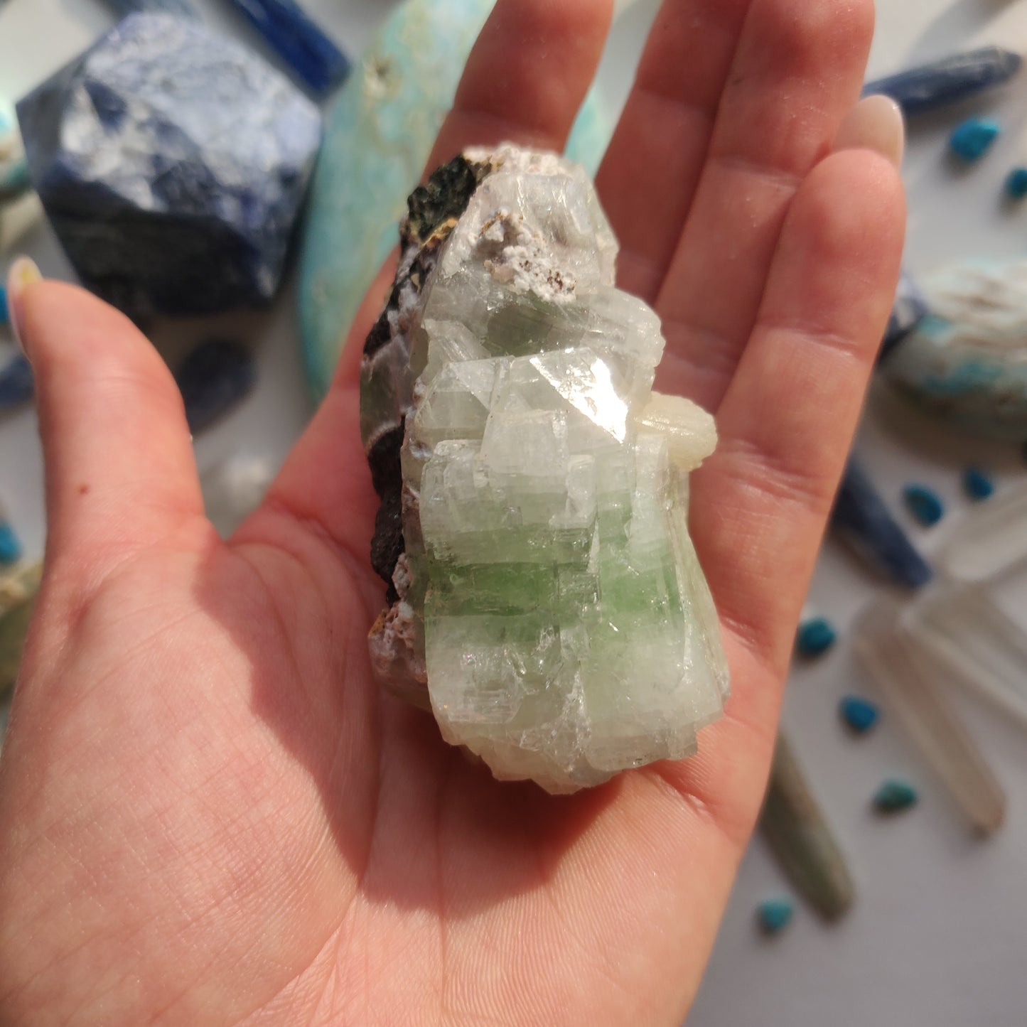 Green Apophyllite Cluster (#4) - Simply Affinity