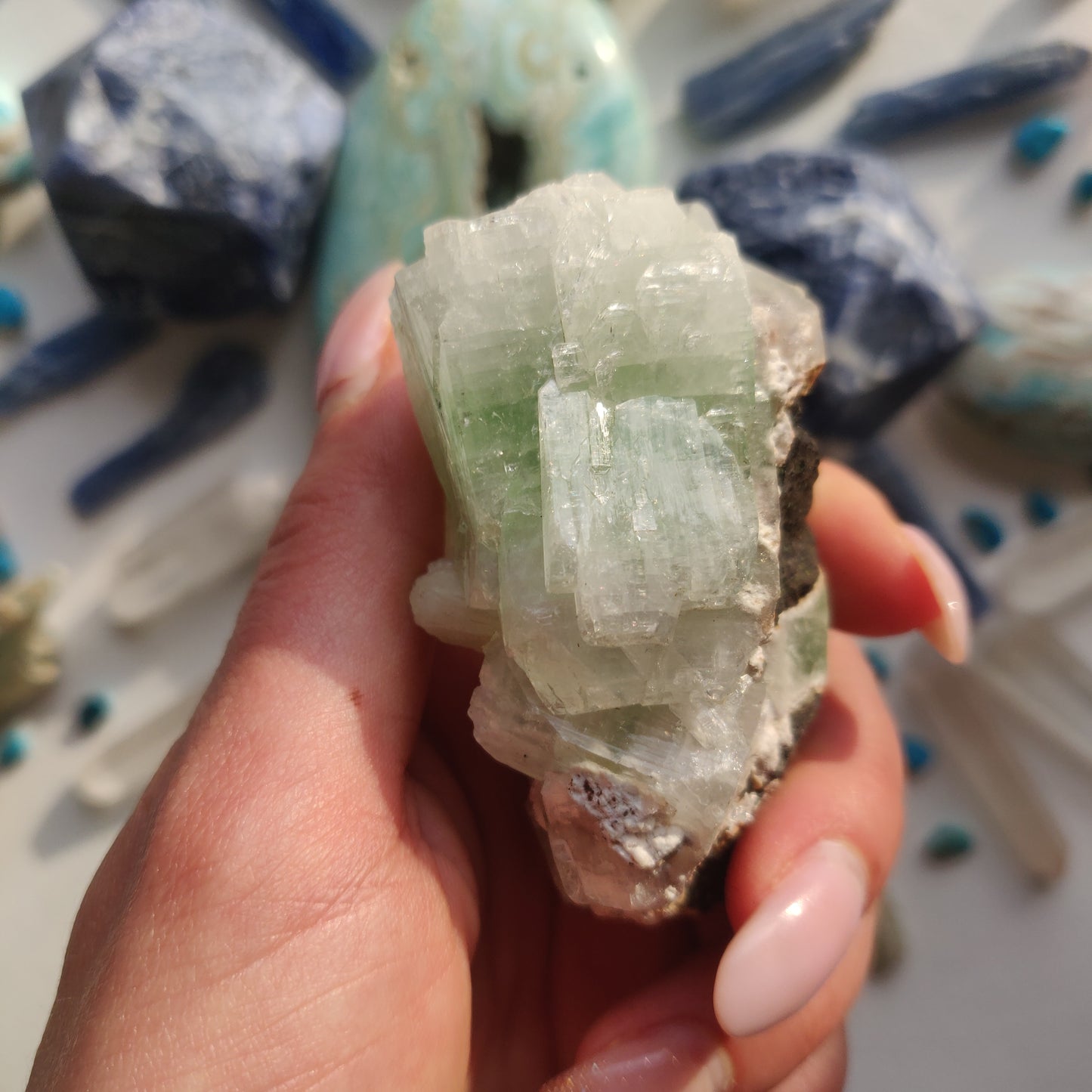 Green Apophyllite Cluster (#4) - Simply Affinity