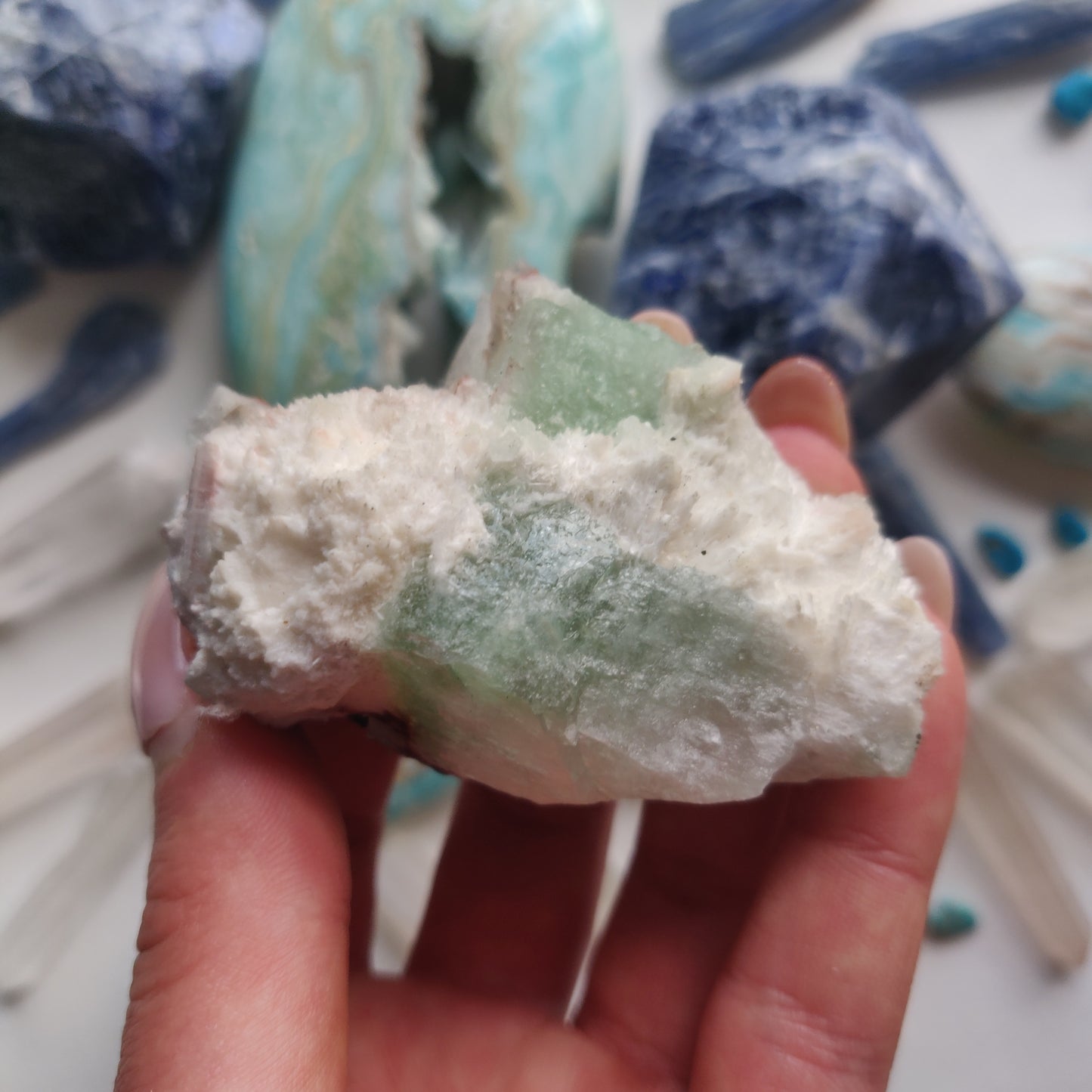 Green Apophyllite Cluster (#6) - Simply Affinity