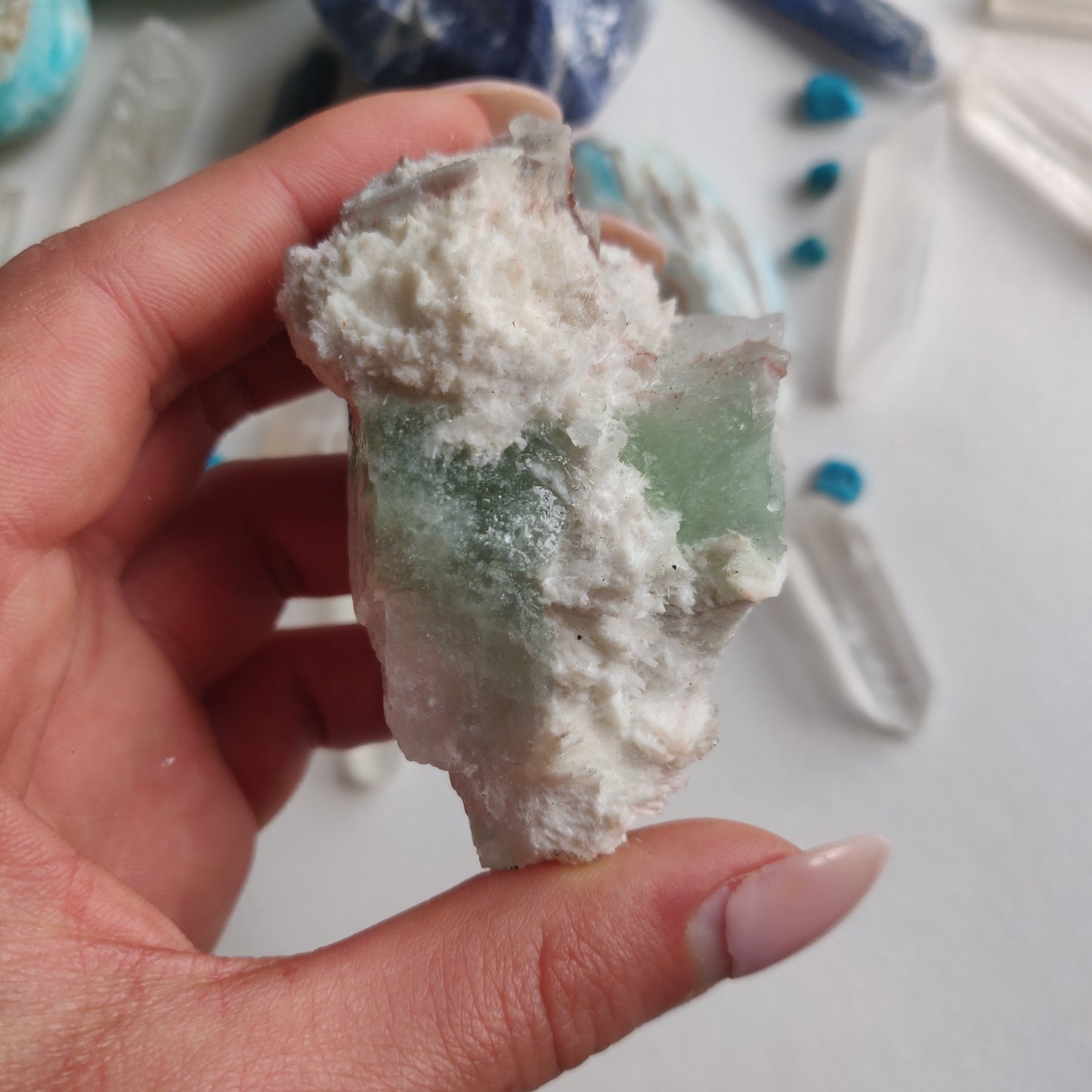Green Apophyllite Cluster (#6) - Simply Affinity