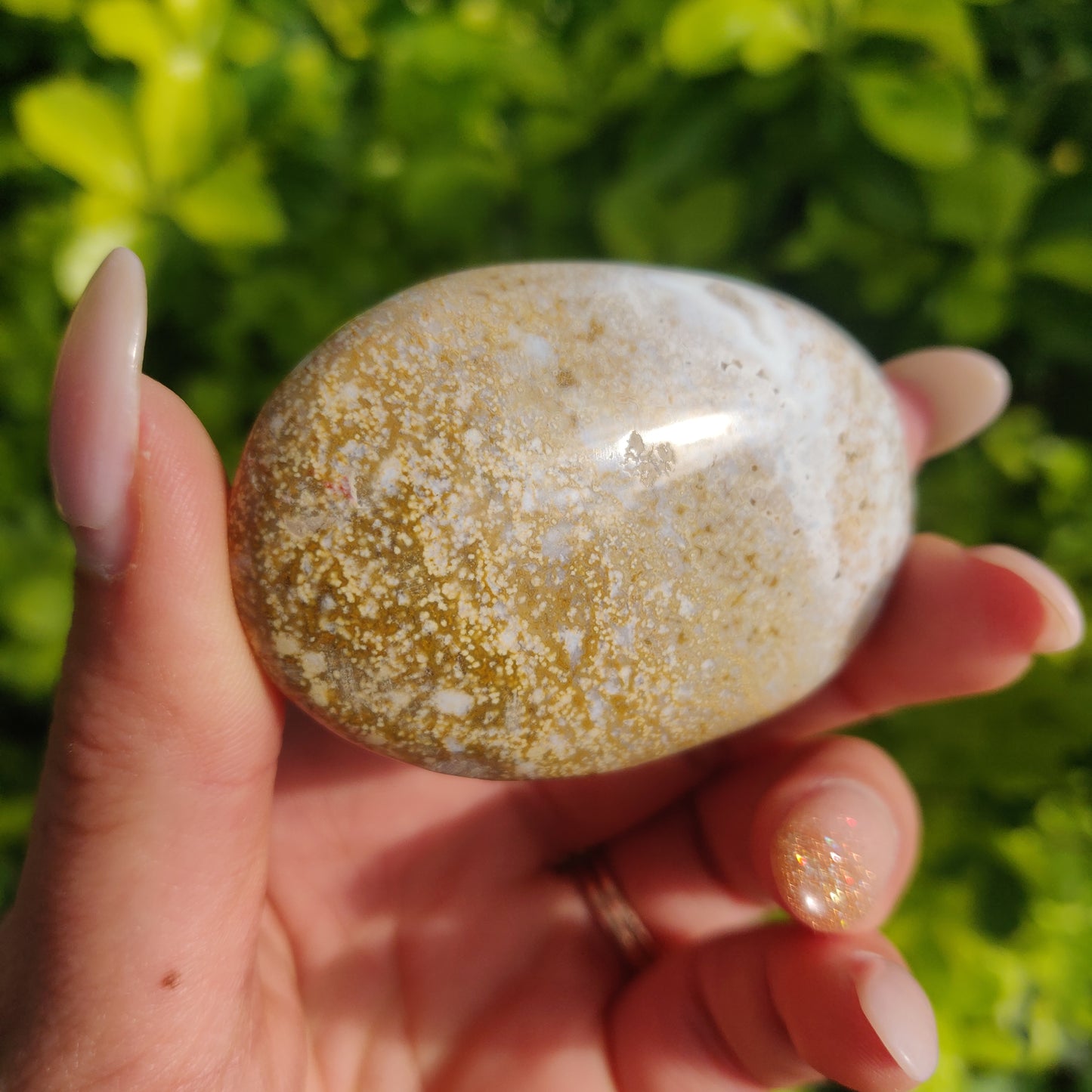 Ocean Jasper Palm Stone (#3) - Simply Affinity