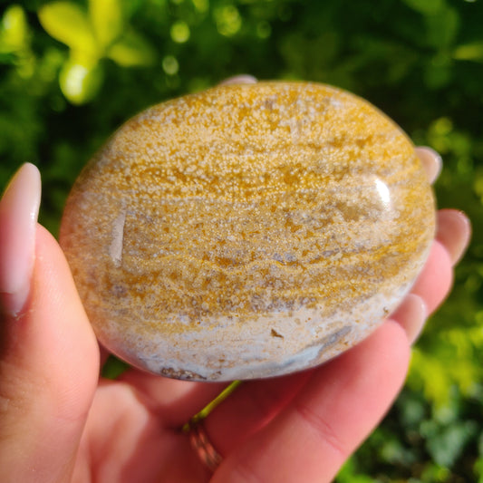 Ocean Jasper Palm Stone (#24) - Simply Affinity
