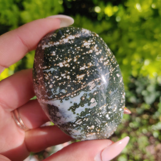 Ocean Jasper Palm Stone (#43) - Simply Affinity