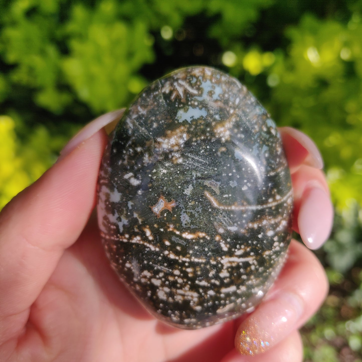 Ocean Jasper Palm Stone (#43) - Simply Affinity