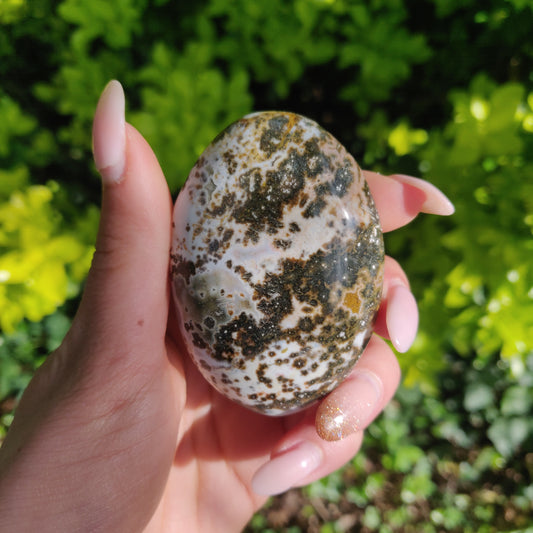 Ocean Jasper Palm Stone (#66) - Simply Affinity