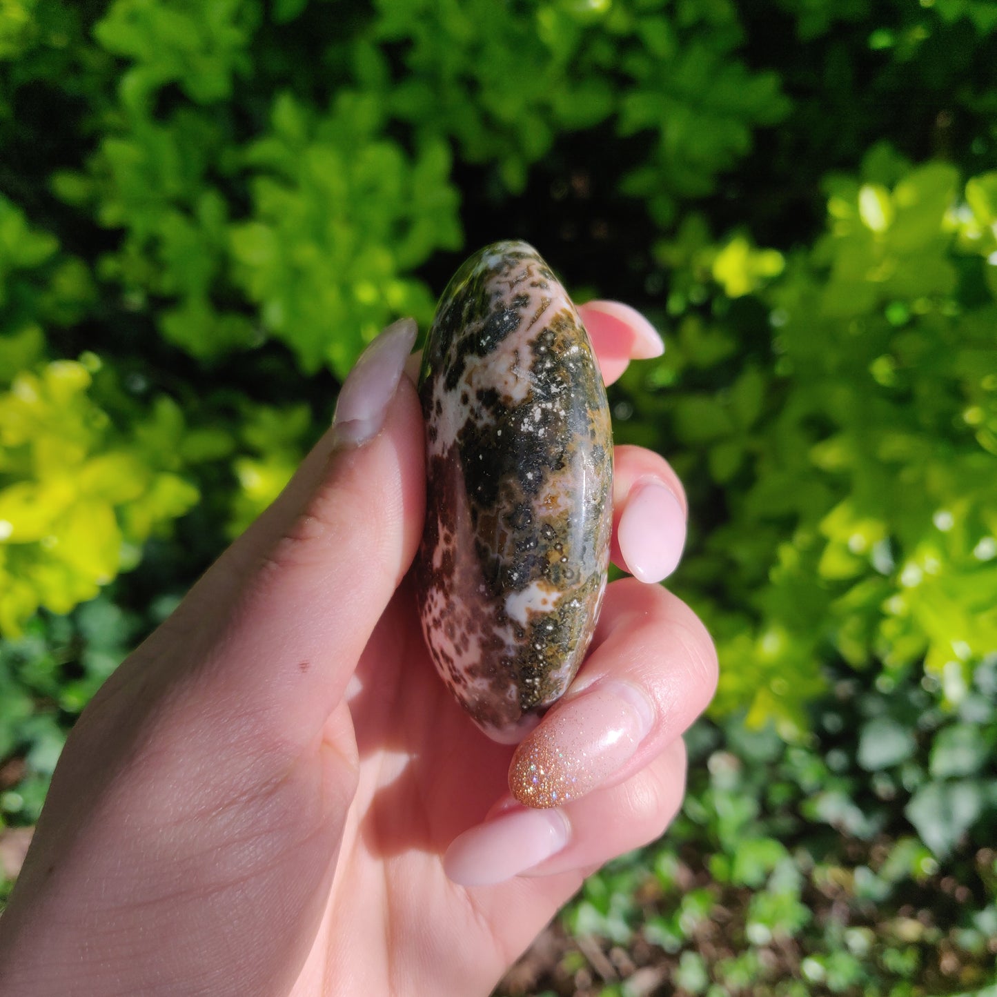 Ocean Jasper Palm Stone (#66) - Simply Affinity