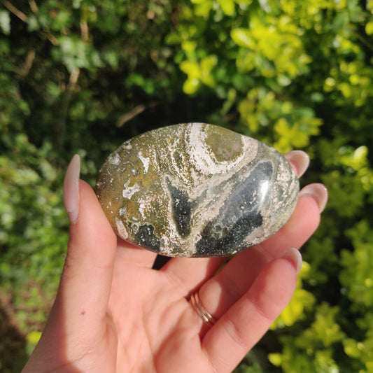 Ocean Jasper Palm Stone (#48) - Simply Affinity