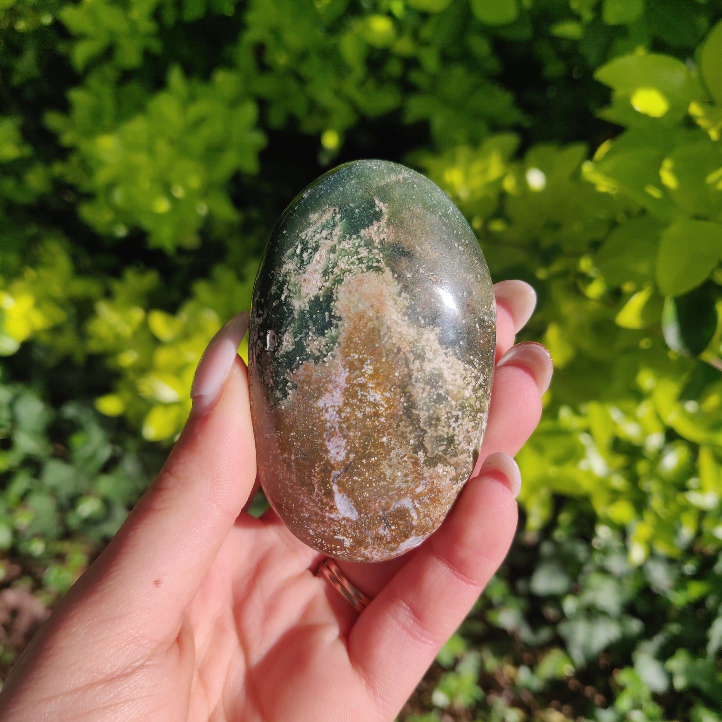 Ocean Jasper Palm Stone (#56) - Simply Affinity