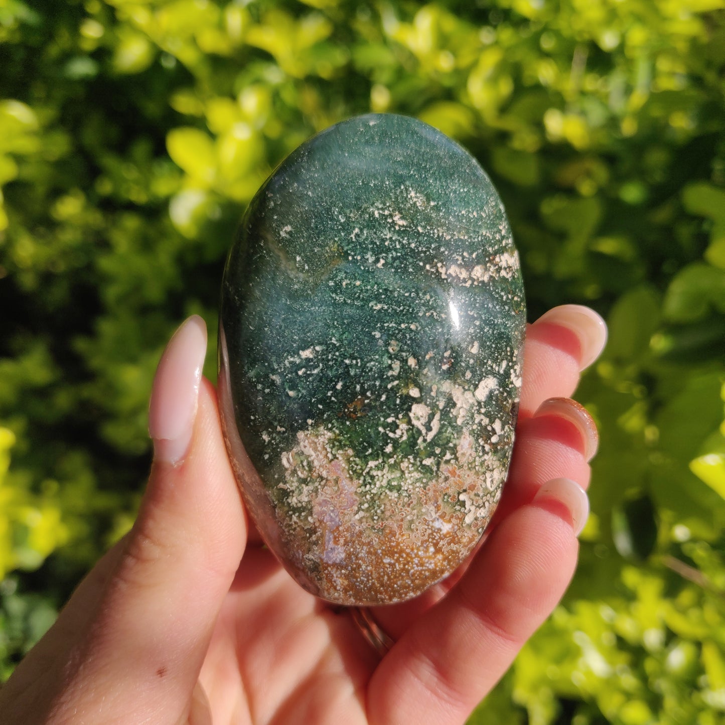 Ocean Jasper Palm Stone (#56) - Simply Affinity