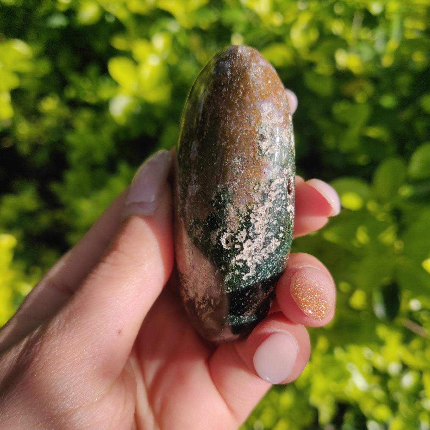 Ocean Jasper Palm Stone (#56) - Simply Affinity