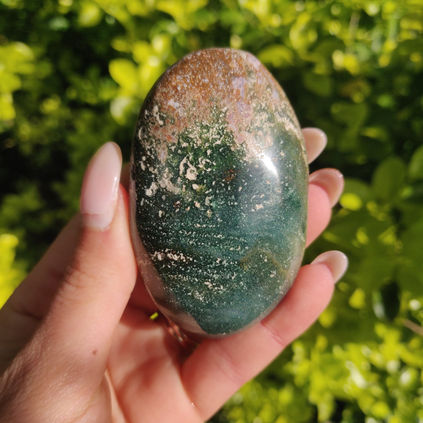 Ocean Jasper Palm Stone (#56) - Simply Affinity