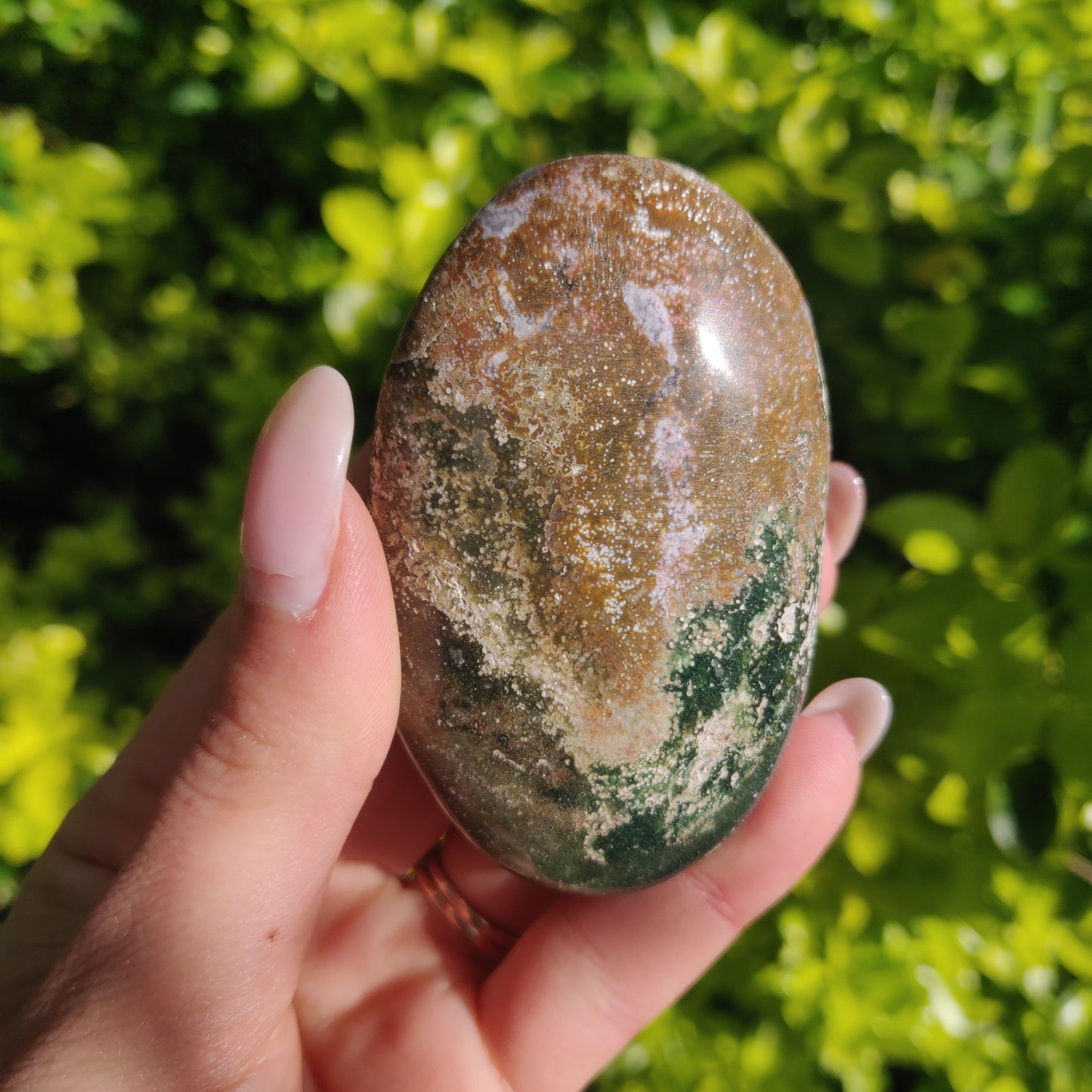 Ocean Jasper Palm Stone (#56) - Simply Affinity