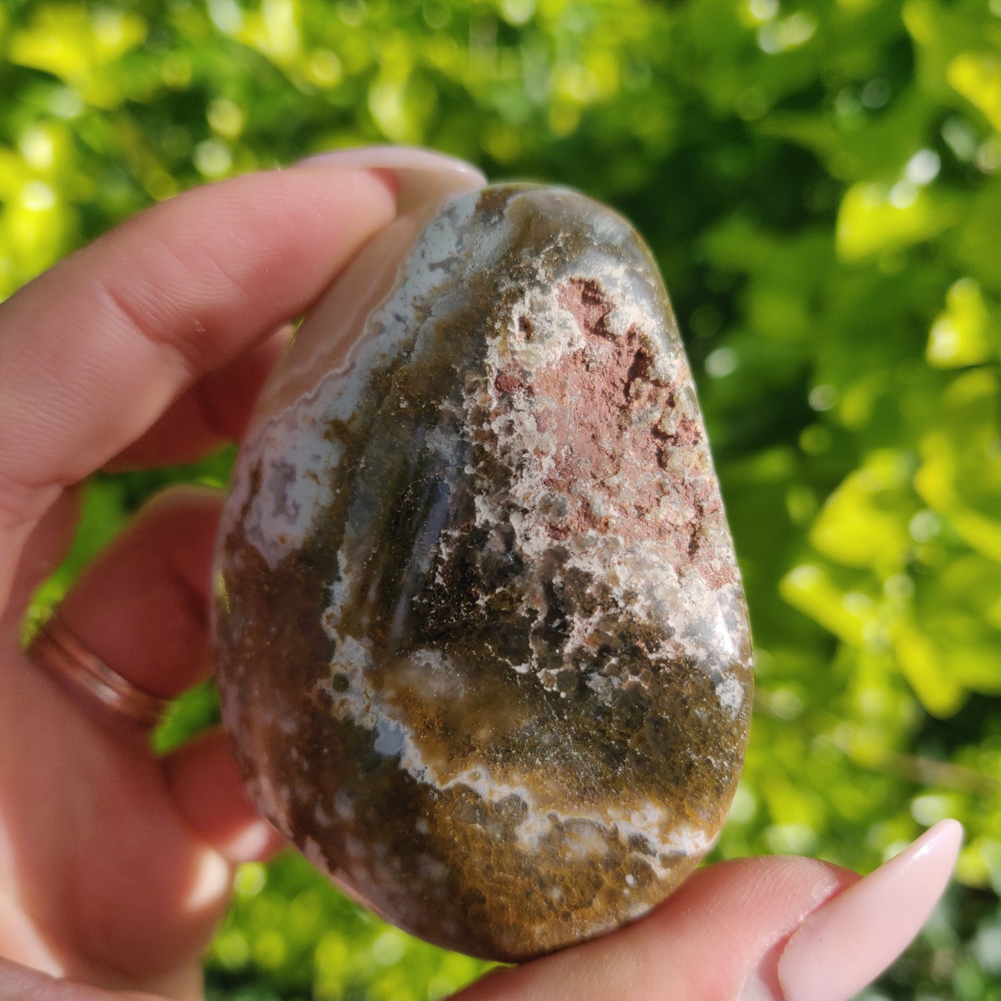 Ocean Jasper Palm Stone (#61) - Simply Affinity