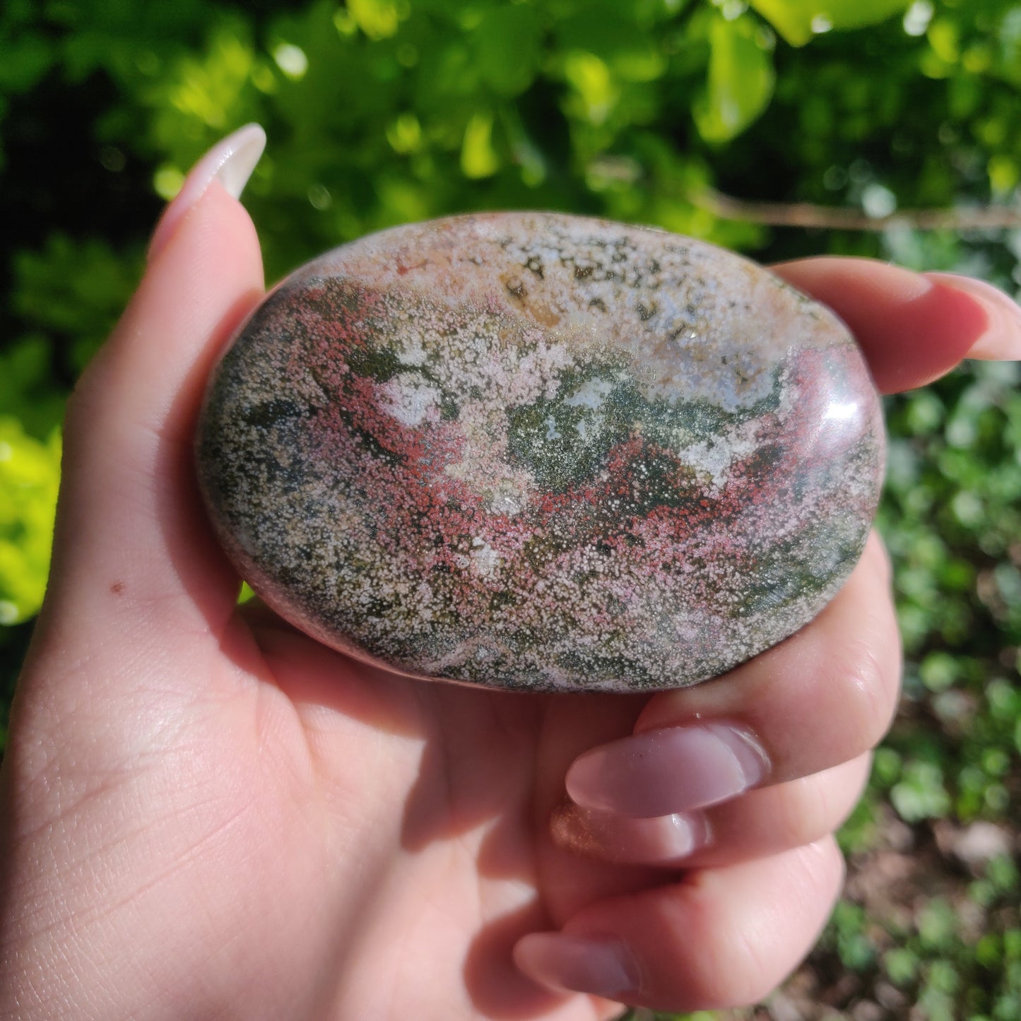 Ocean Jasper Palm Stone (#63) - Simply Affinity