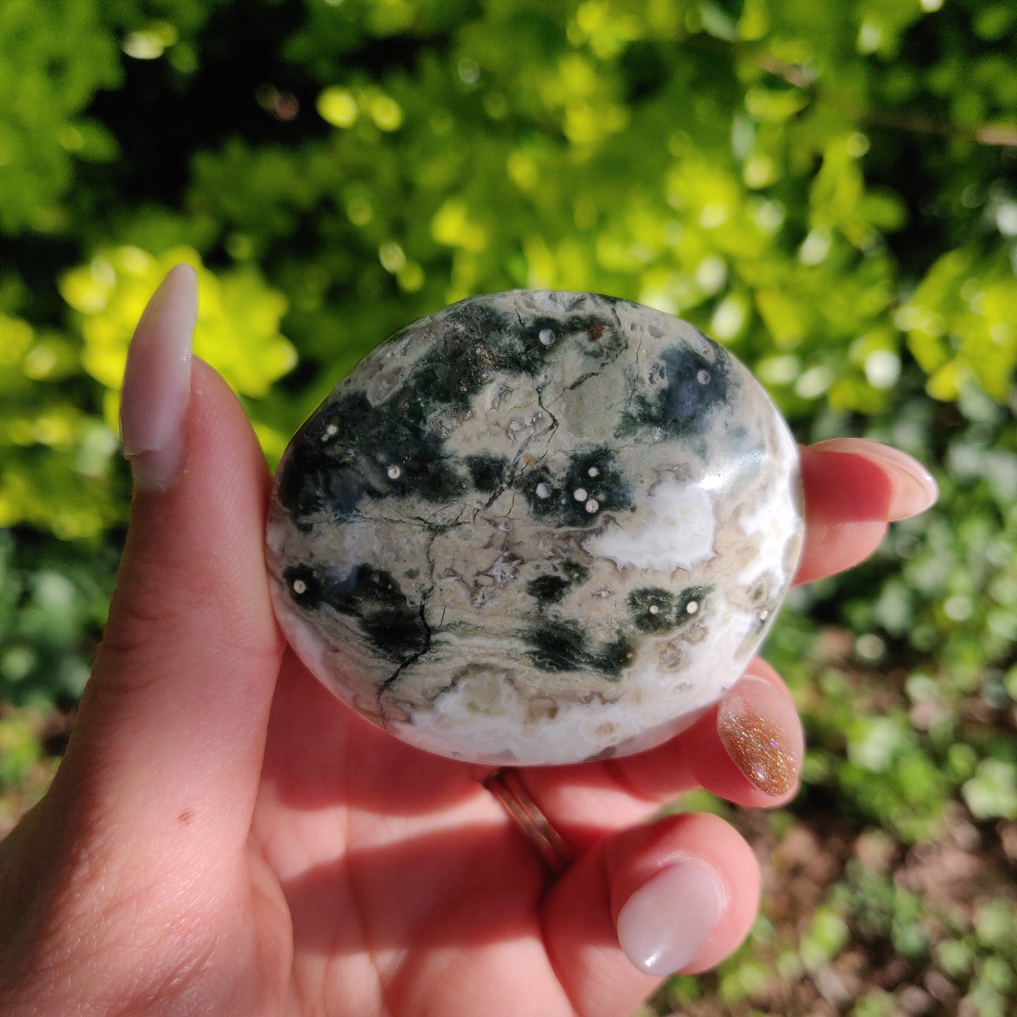 Ocean Jasper Palm Stone (#65) - Simply Affinity