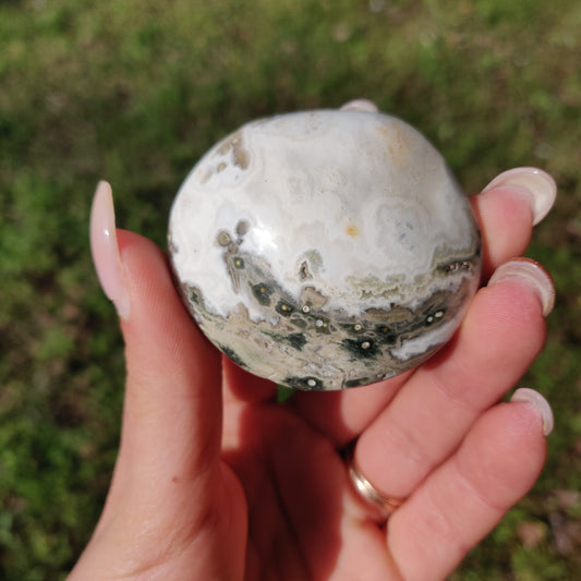 Ocean Jasper Palm Stone (#65) - Simply Affinity