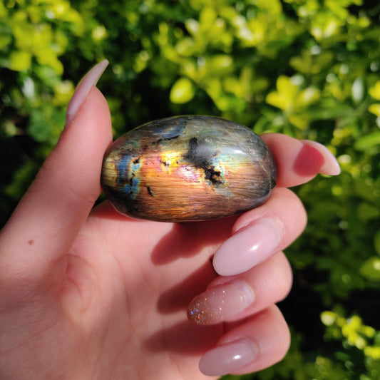 Labradorite Palm Stone (#285) - Simply Affinity
