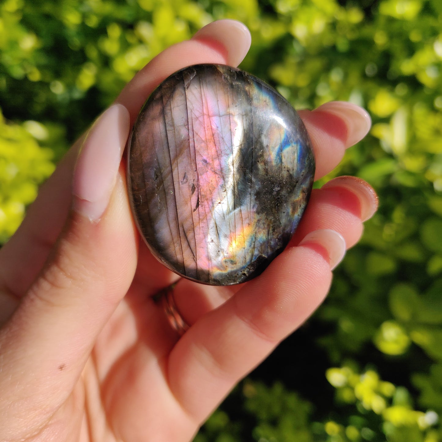 Labradorite Palm Stone (#286) - Simply Affinity