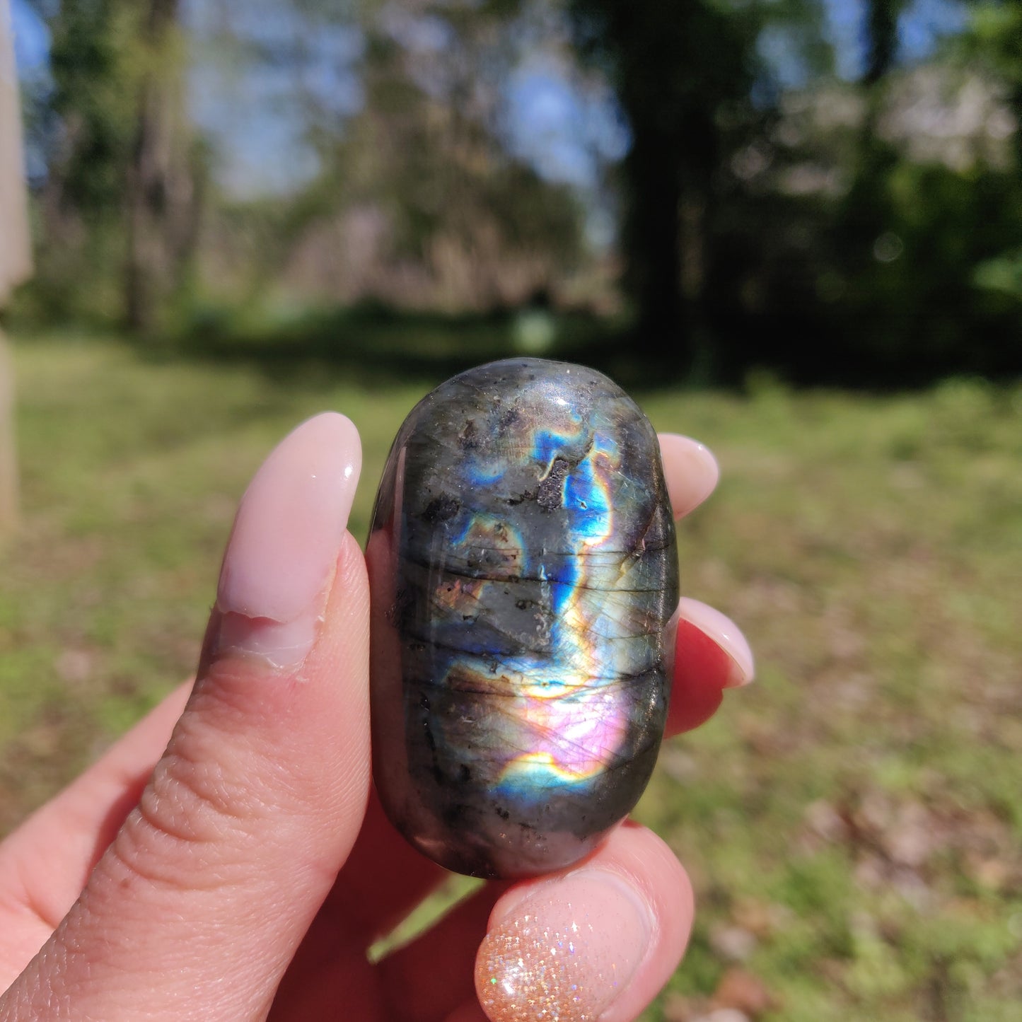 Labradorite Palm Stone (#289) - Simply Affinity
