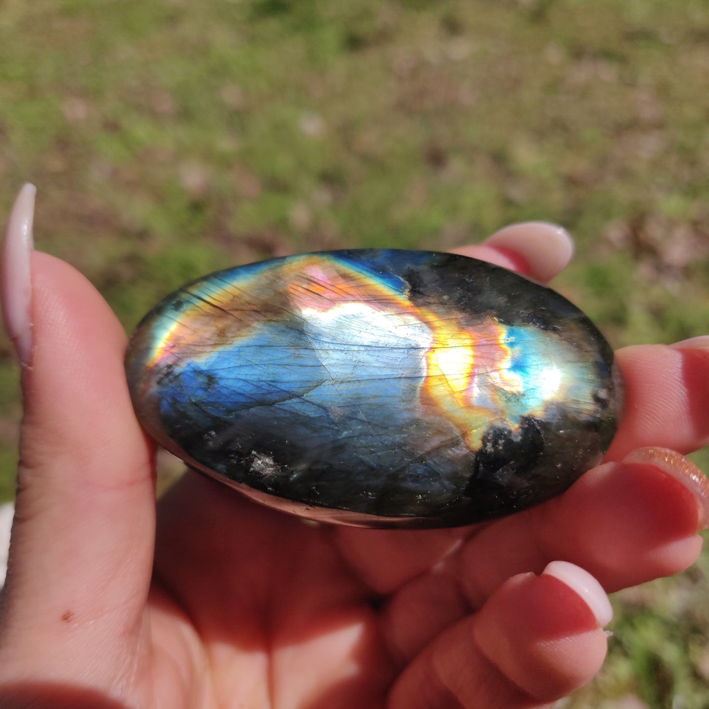 Labradorite Palm Stone (#291) - Simply Affinity