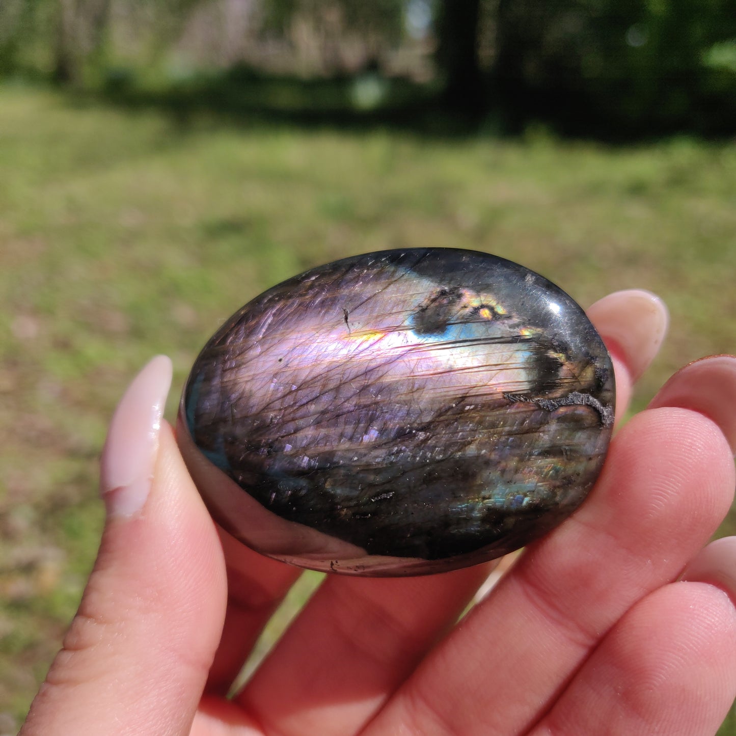 Labradorite Palm Stone (#292) - Simply Affinity