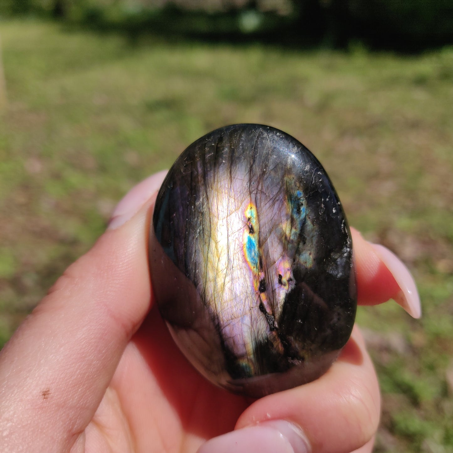 Labradorite Palm Stone (#292) - Simply Affinity