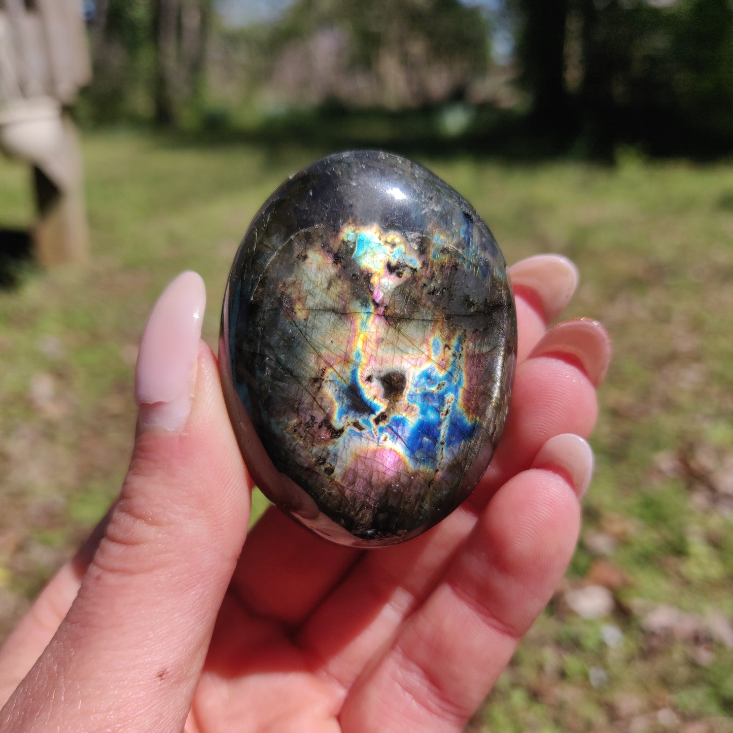 Labradorite Palm Stone (#295) - Simply Affinity
