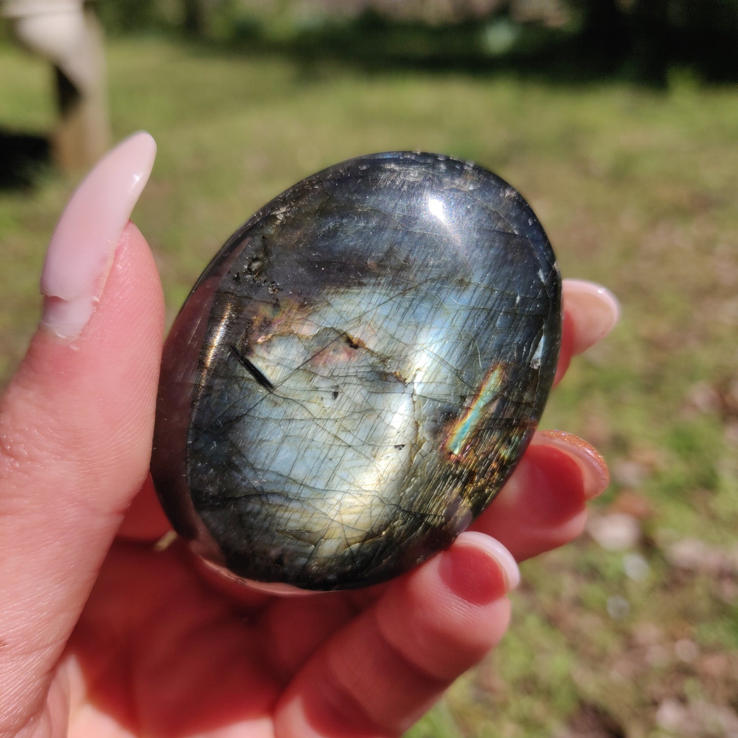 Labradorite Palm Stone (#295) - Simply Affinity