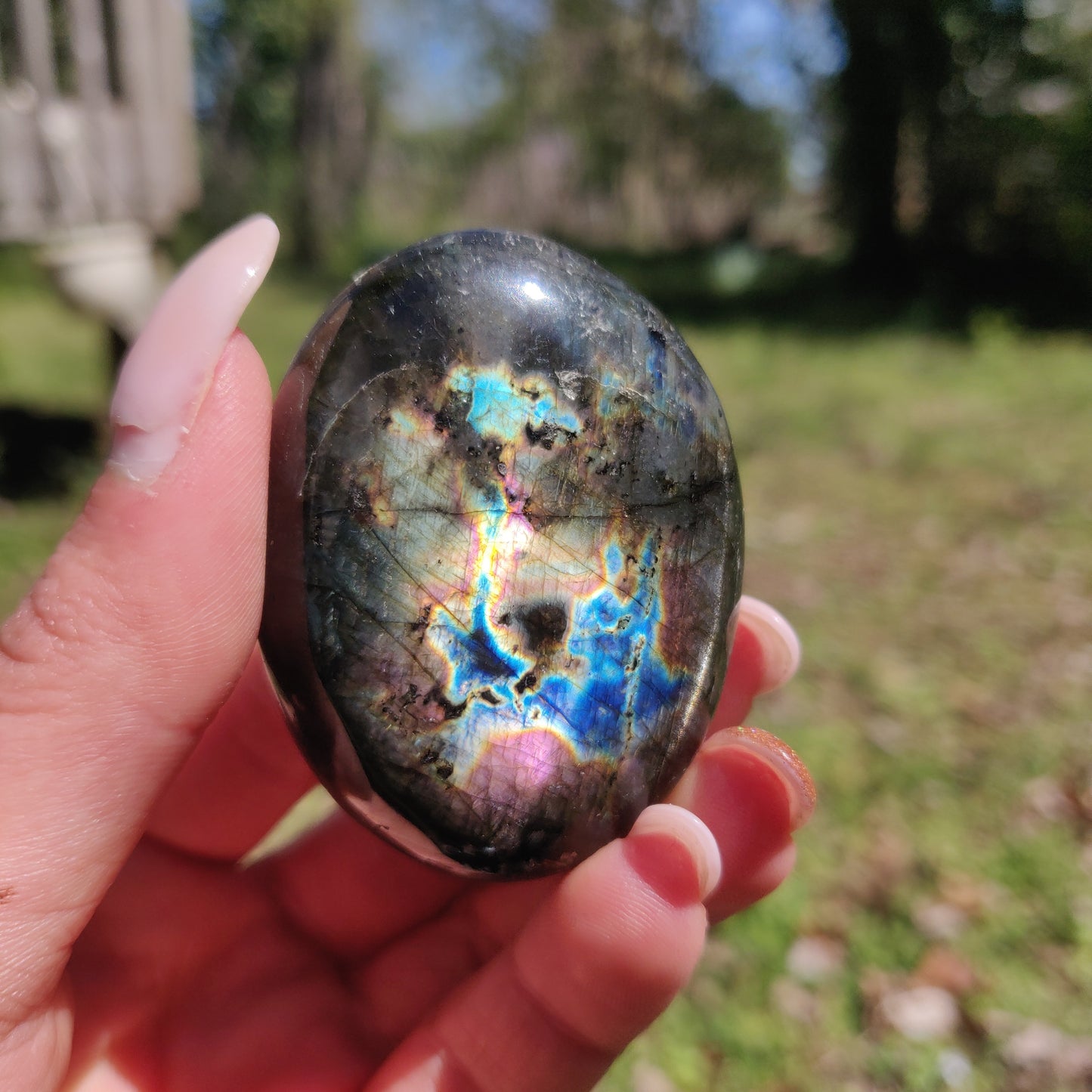 Labradorite Palm Stone (#295) - Simply Affinity